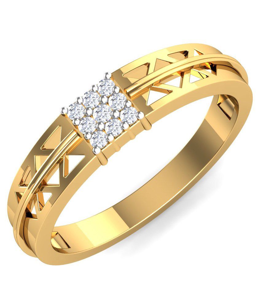 Diaashi 18kt Gold Ring - Buy Diaashi 18kt Gold Ring Online at Low Price ...