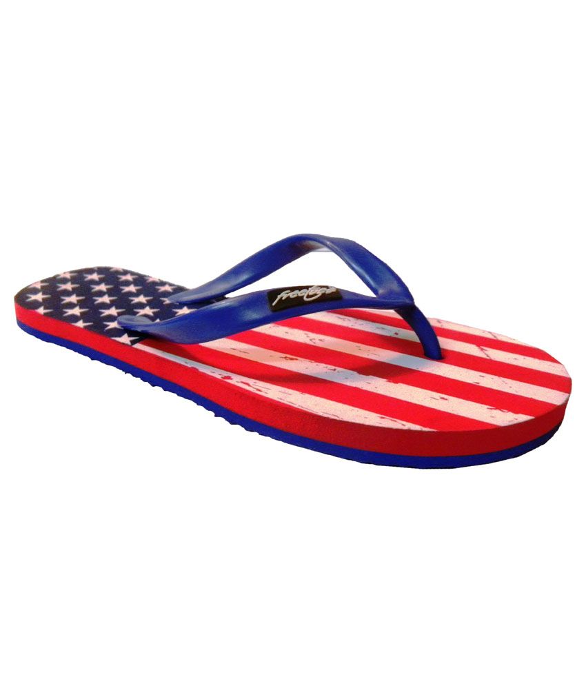 Freetoes Blue & Red Flip Flops Price in India- Buy Freetoes Blue & Red ...