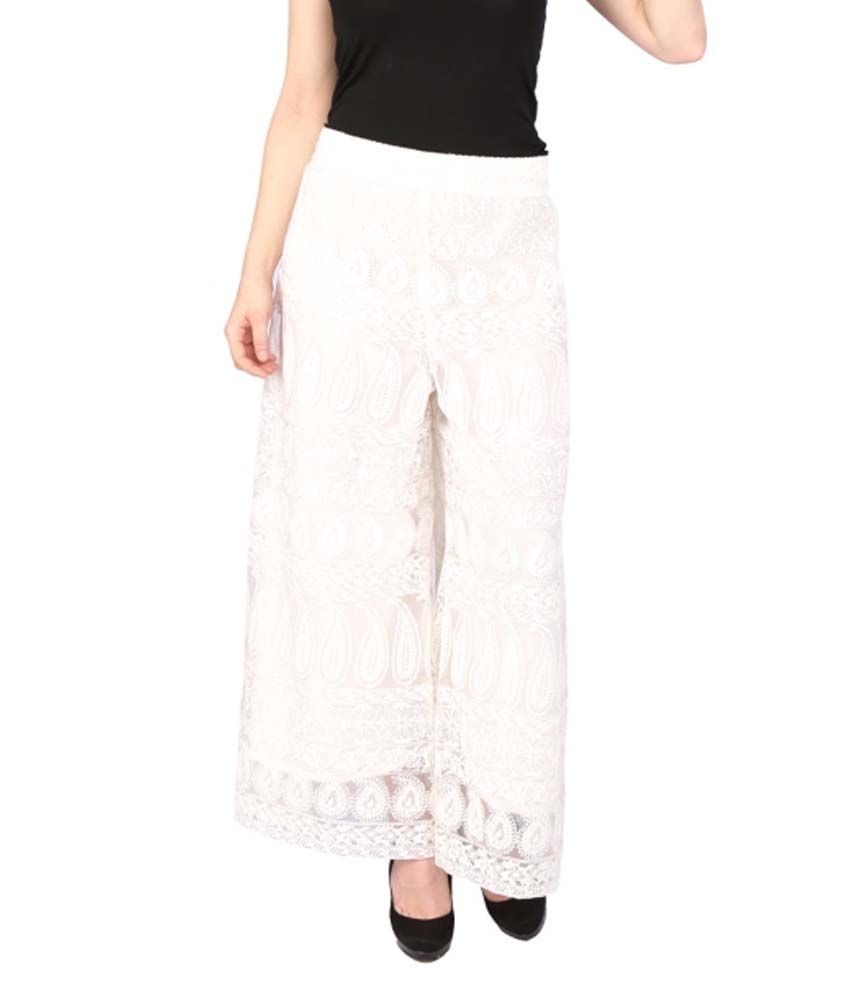plazo design with lace