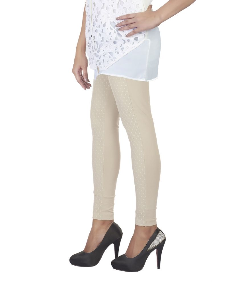 Soie Beige Cotton Leggings Price in India - Buy Soie Beige Cotton ...