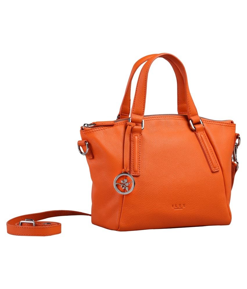 small orange shoulder bag