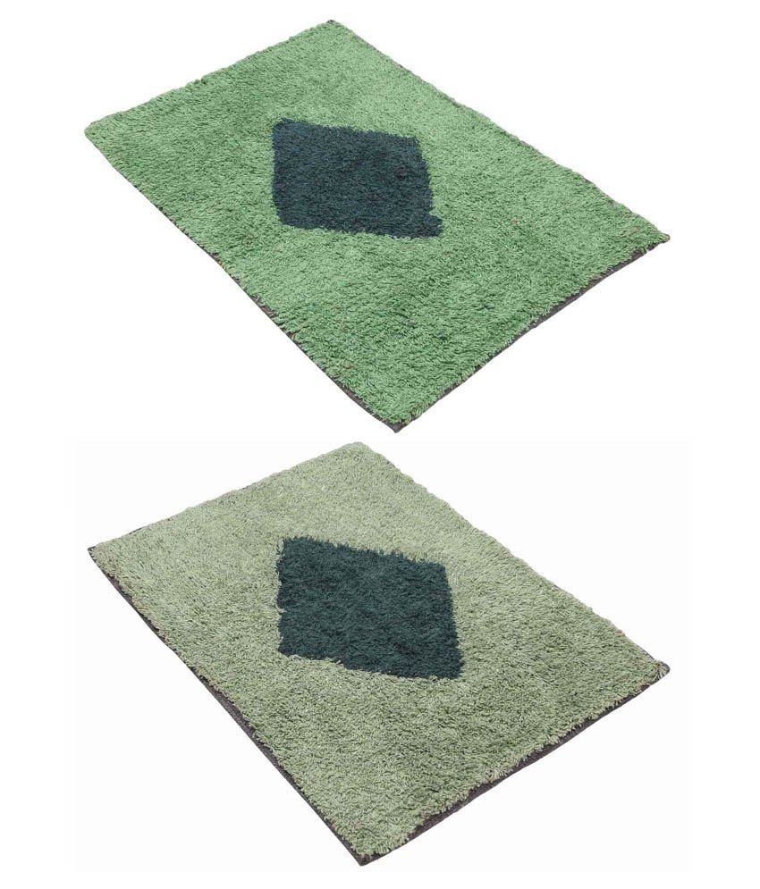 Pep Home Multicolour Cotton Door Mat Set of Two Buy Pep Home