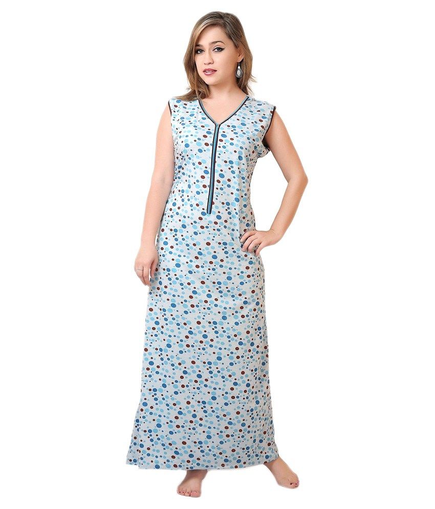 white nighties cotton