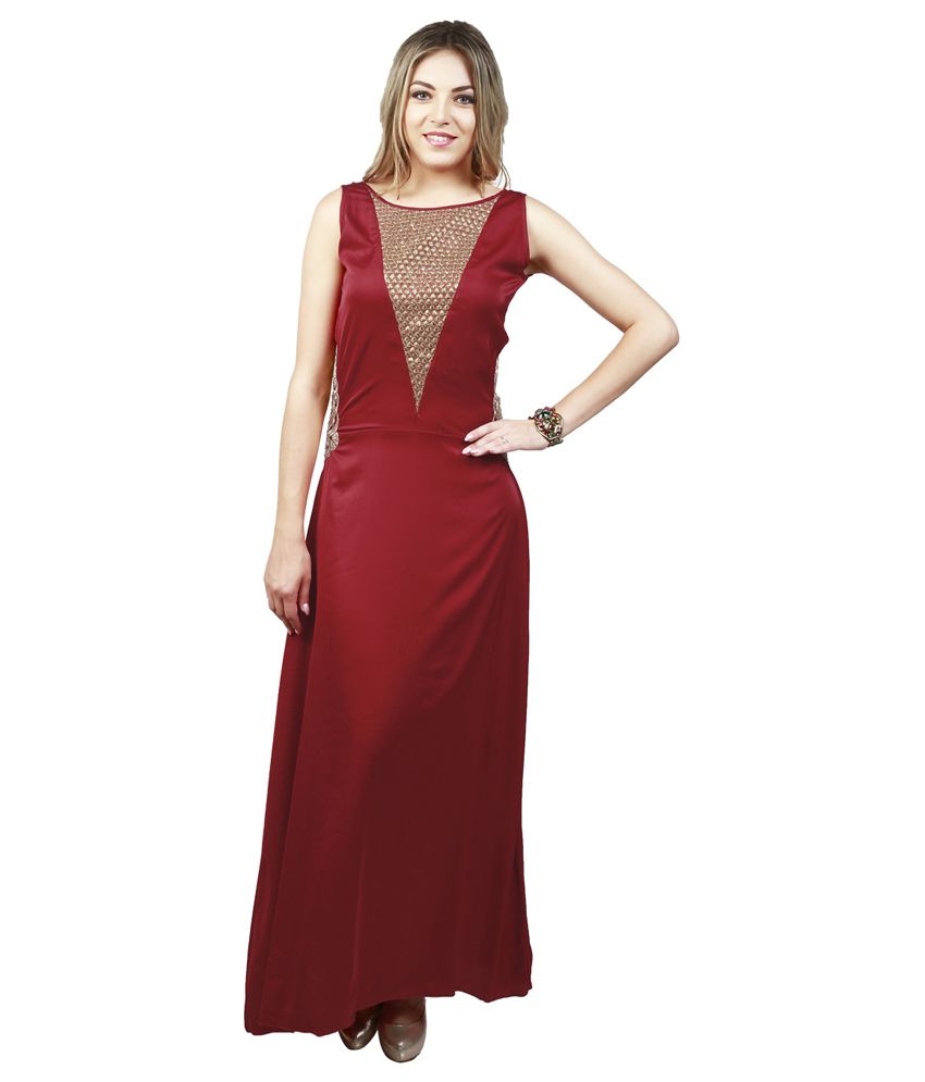 Emmylyn Red Silk Satin Gowns - Buy Emmylyn Red Silk Satin Gowns Online ...