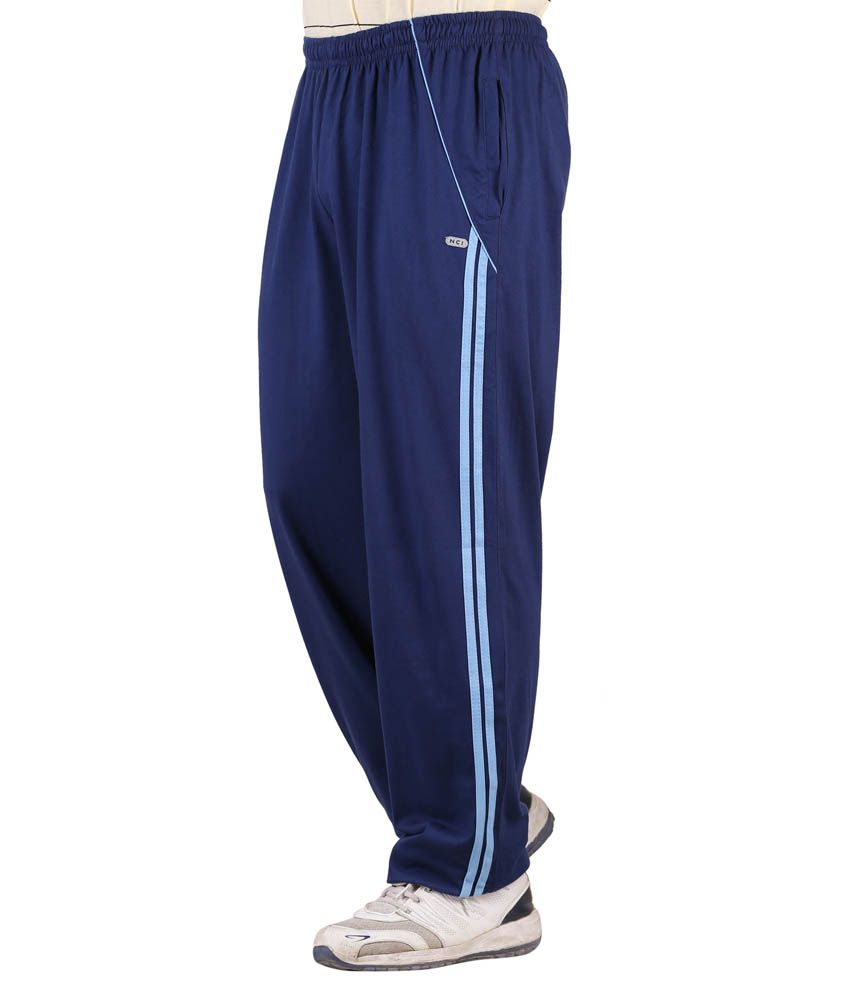 Nci Navy Cotton Trackpants - Buy Nci Navy Cotton Trackpants Online at ...