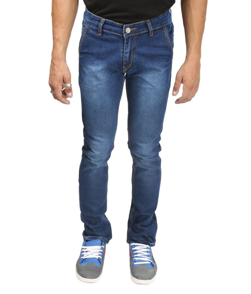 Back Side Blue Cotton Jeans - Buy Back Side Blue Cotton Jeans Online at ...