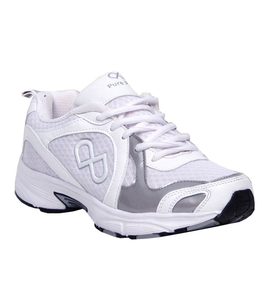 pure white sports shoes online