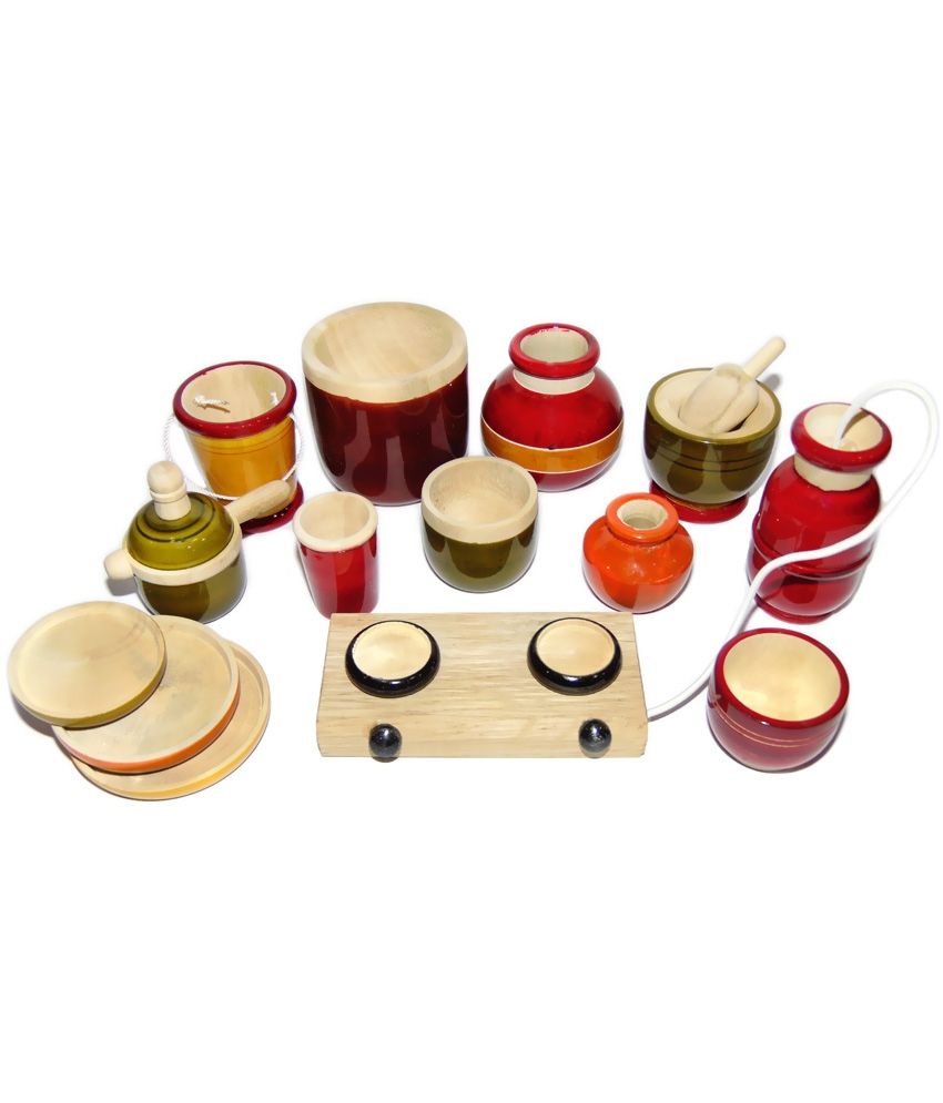 wooden choppu set