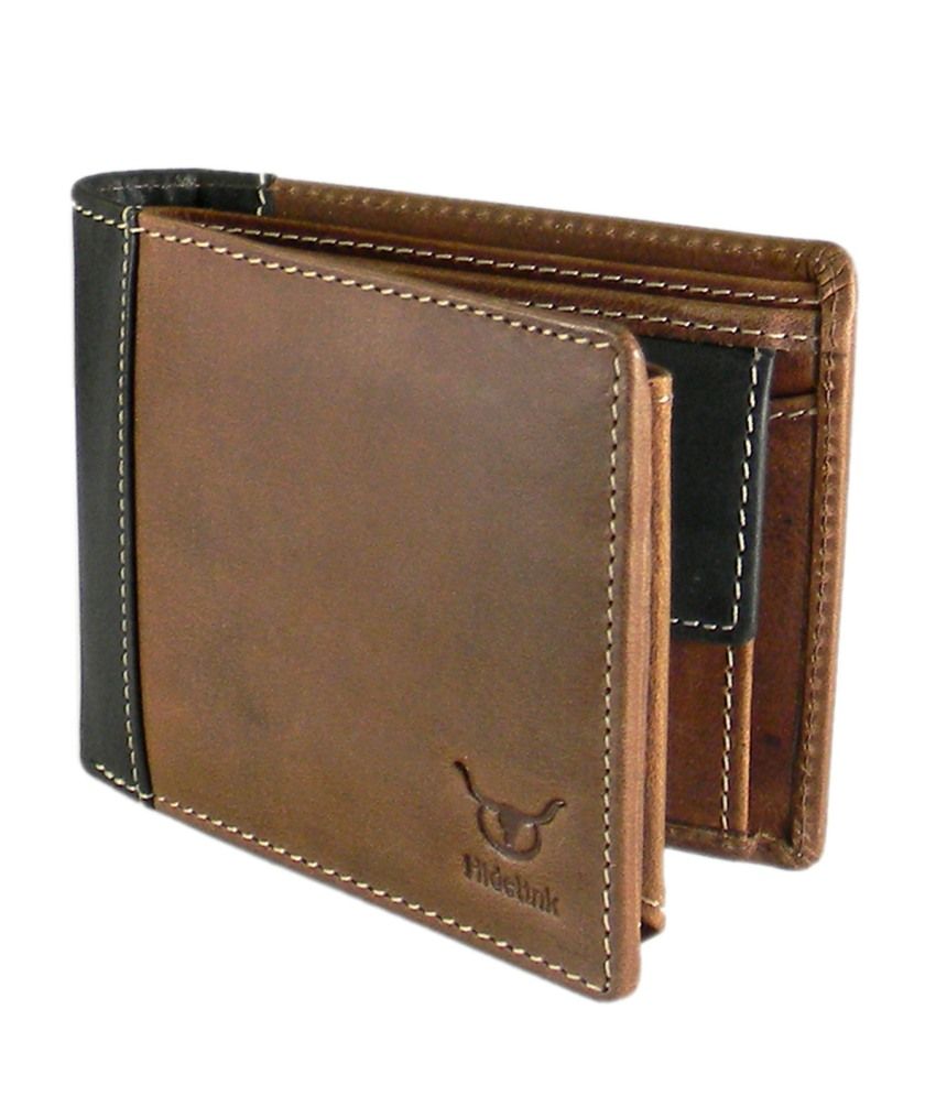 Hidelink Leather Brown Men Formal Wallet: Buy Online at Low Price in India - Snapdeal