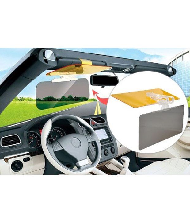 Car Sun Visor HD Vision Glasses Driver Day Night Anti Dazzle Mirror