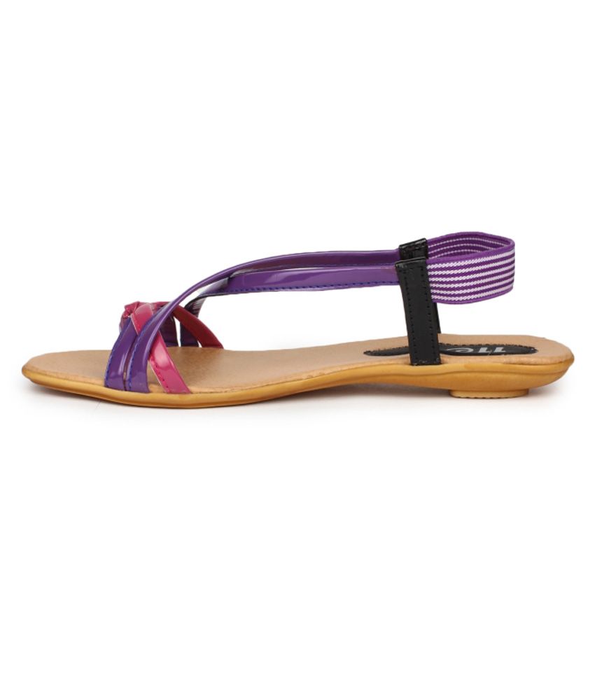 bright purple sandals