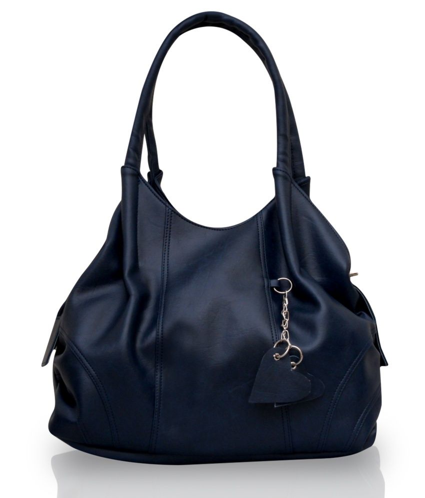 bright blue shoulder bag