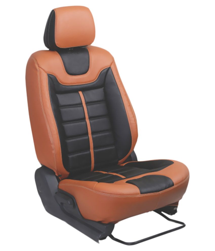 Classic Premium Black And Orange Seat Cover For Maruti Wagonr Buy
