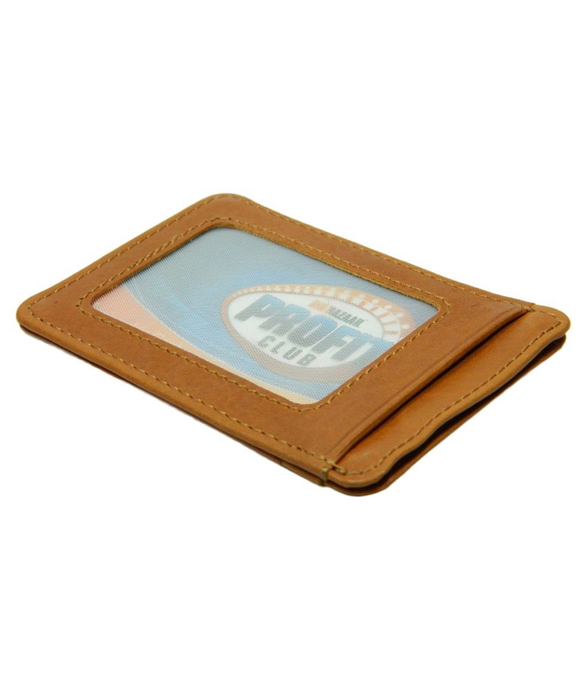 Herte Tan Leather Card Holder: Buy Online at Low Price in India - Snapdeal
