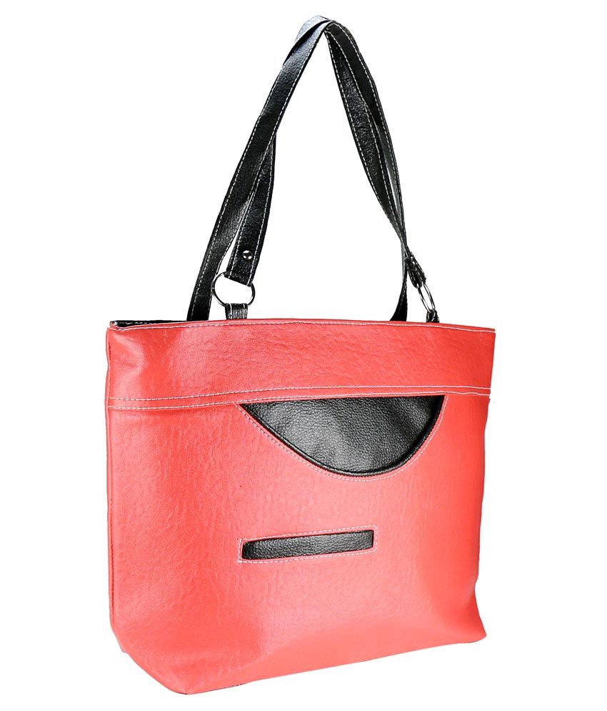 pink hobo leather handbag