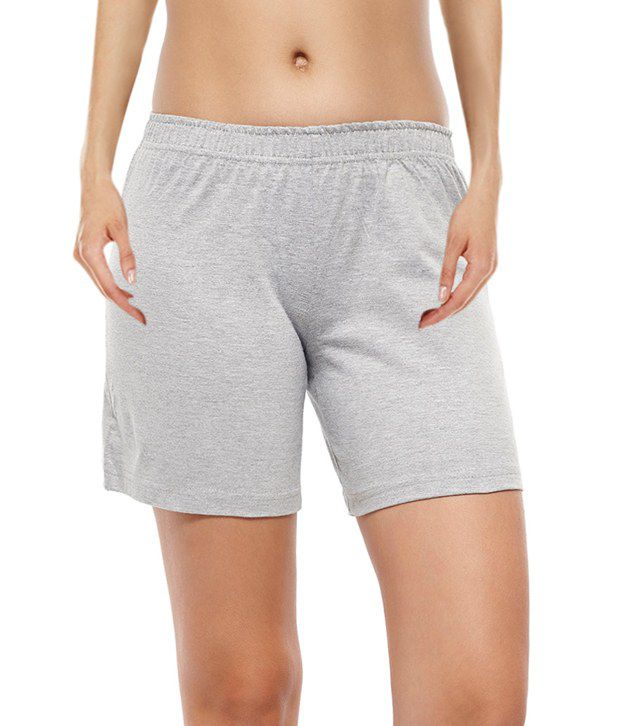 Buy Coucou Gray Cotton Shorts Online at Best Prices in India - Snapdeal