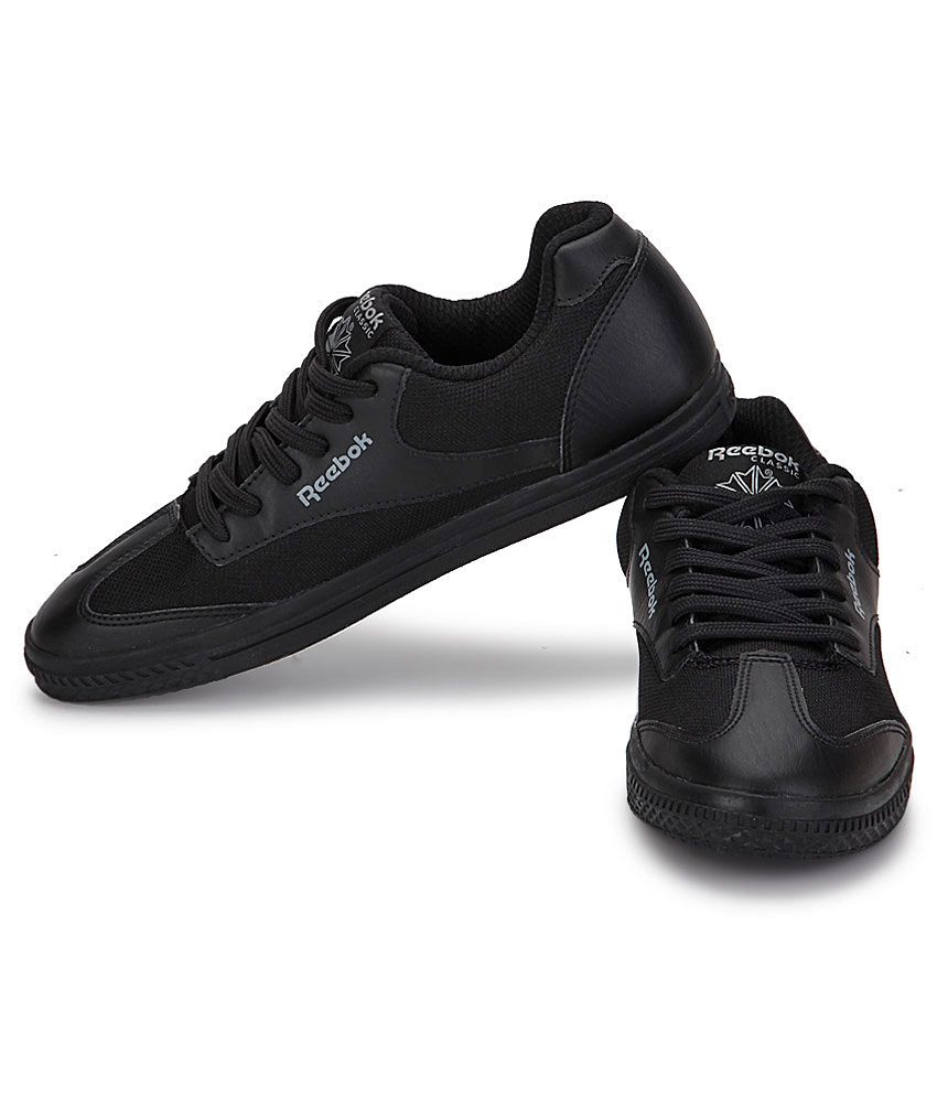 reebok black casual shoes snapdeal