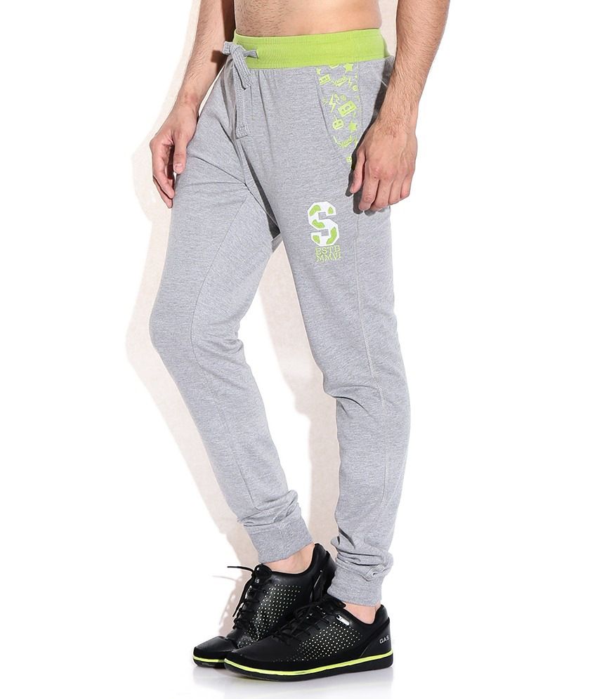 Spunk Gray Track Pants Buy Spunk Gray Track Pants Online at Low Price