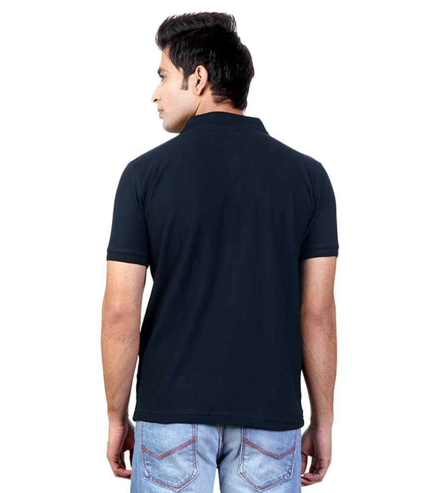 Corpone Black Polo T-shirt - Buy Corpone Black Polo T-shirt Online at ...