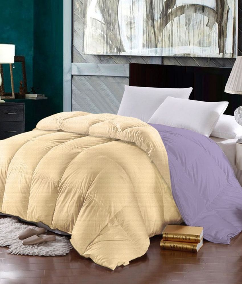 Raymond Yellow Polyester Abstract Double Quilt Buy Raymond Yellow