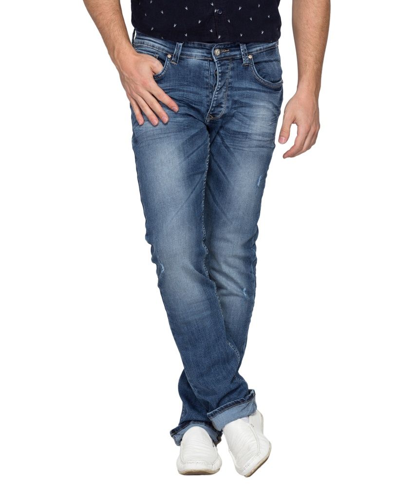 spykar slim fit cotton joggers