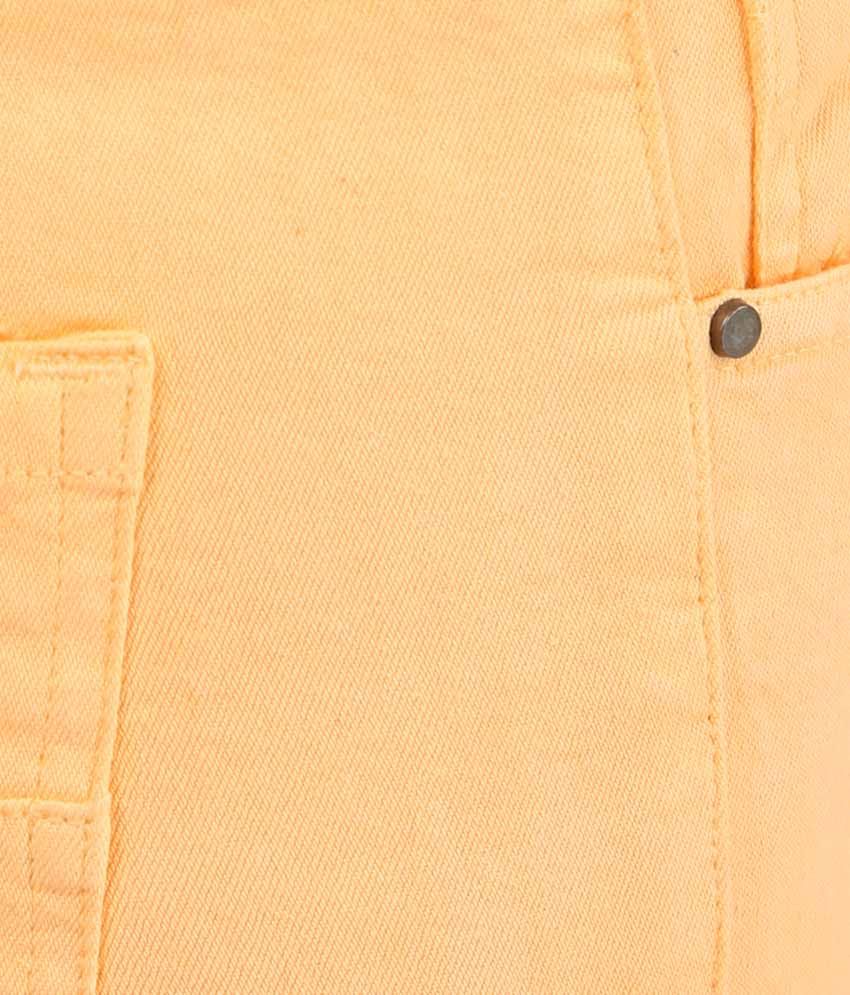 Aosta Yellow Denim Jeans Buy Aosta Yellow Denim Jeans Online at Best