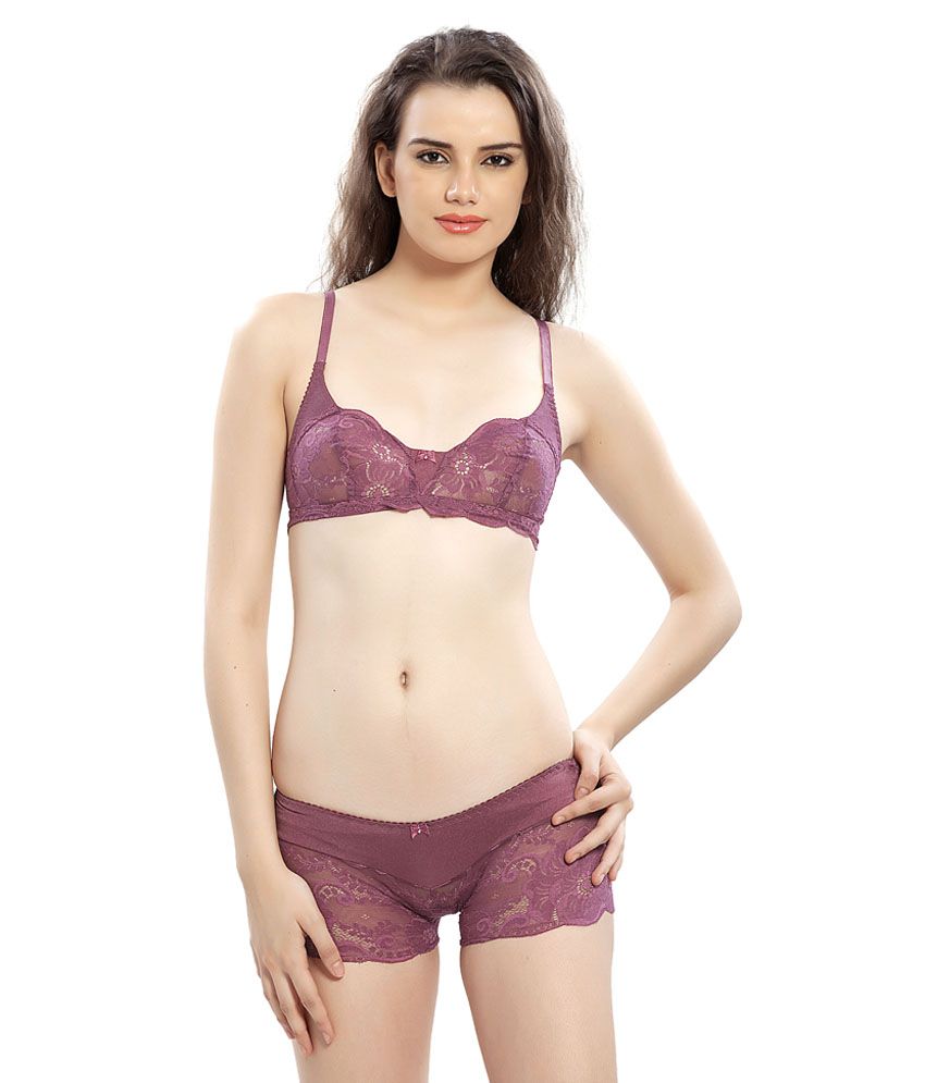 Buy Lovelady Purple Bra Panty Sets Online At Best Prices In India Snapdeal