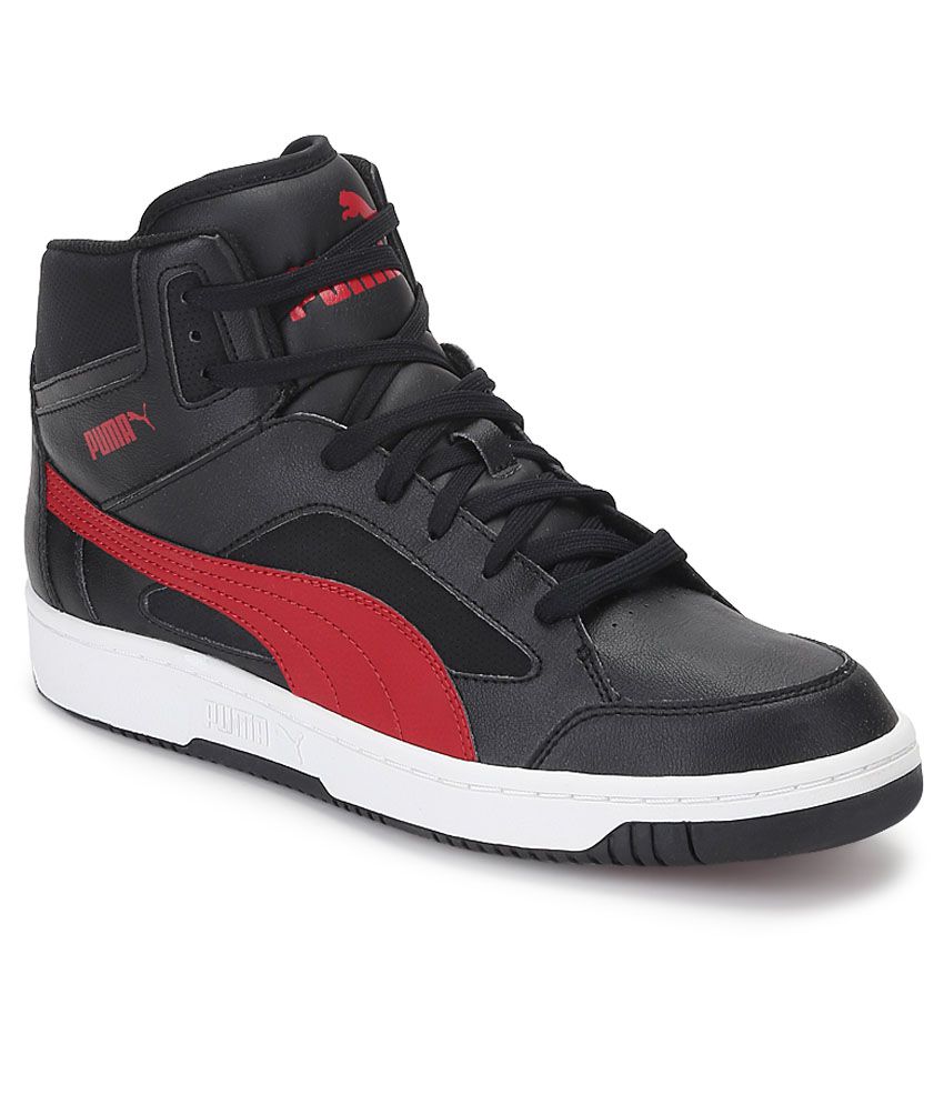Puma Rebound Black Casual Shoes - Buy Puma Rebound Black Casual Shoes ...
