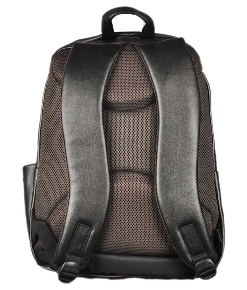 Novelty Black Leatherite Laptop Smart Backpack Buy Novelty Black Leatherite Laptop Smart