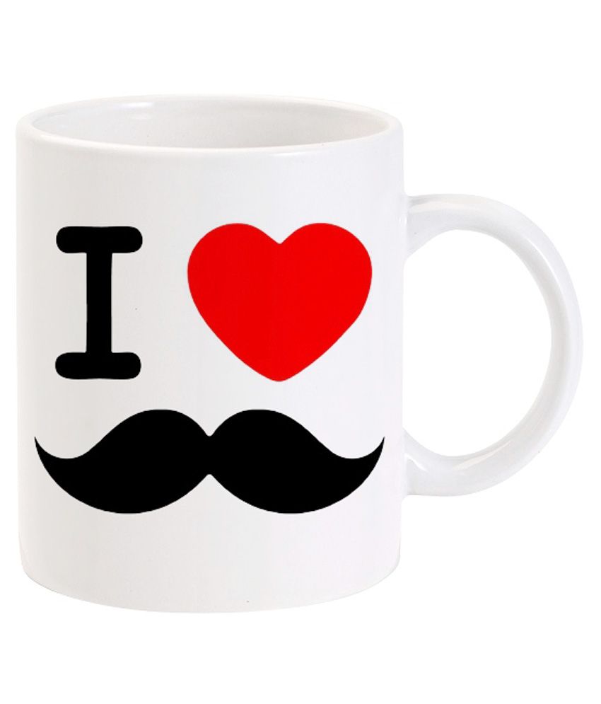 Deco Pride India I Love Moustache Coffee Mug Buy Online at Best Price