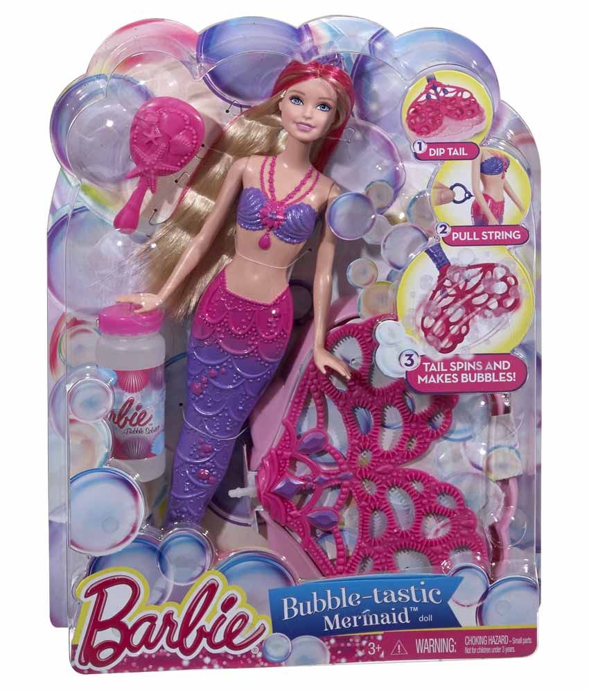 Mattel Multicolour Barbie Bubble Mermaid Doll - Buy Mattel Multicolour