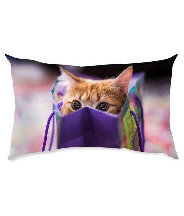 Shopkeeda Purple And Brown Printed Pillow And Covers Buy