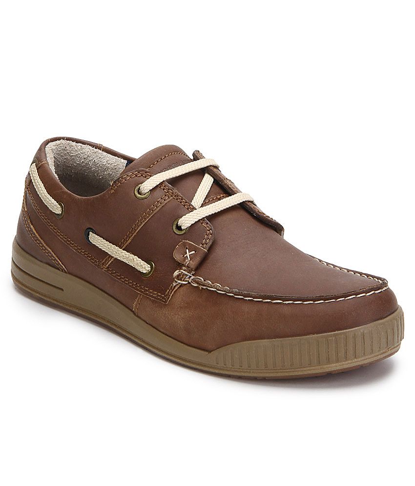 Woodland Brown Casual Shoes - Buy Woodland Brown Casual Shoes Online at ...