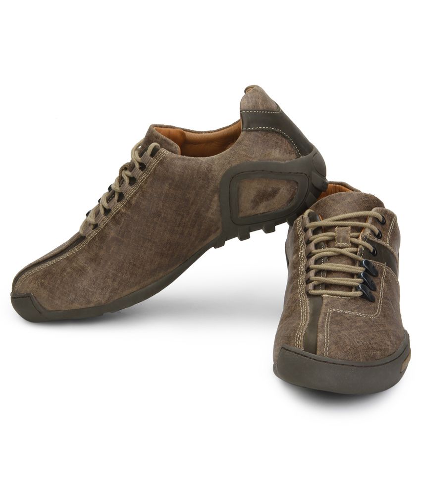 woodland khaki casual shoes