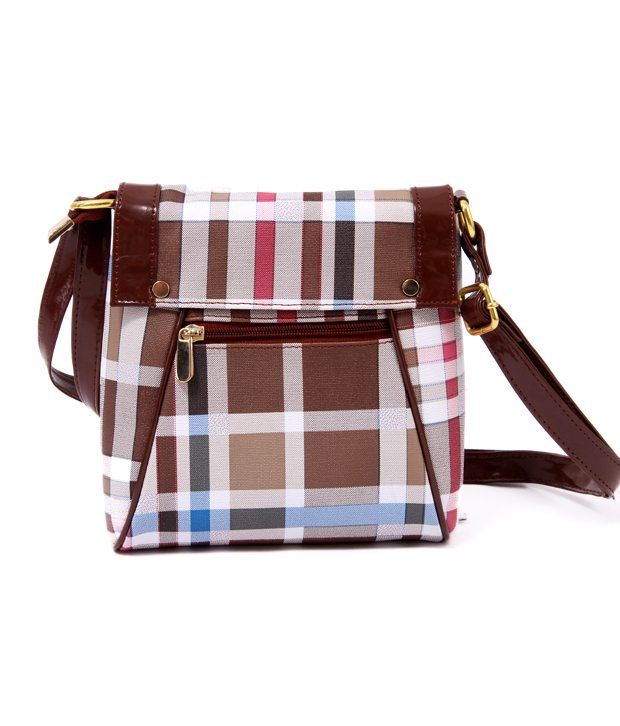 mk brown sling bag