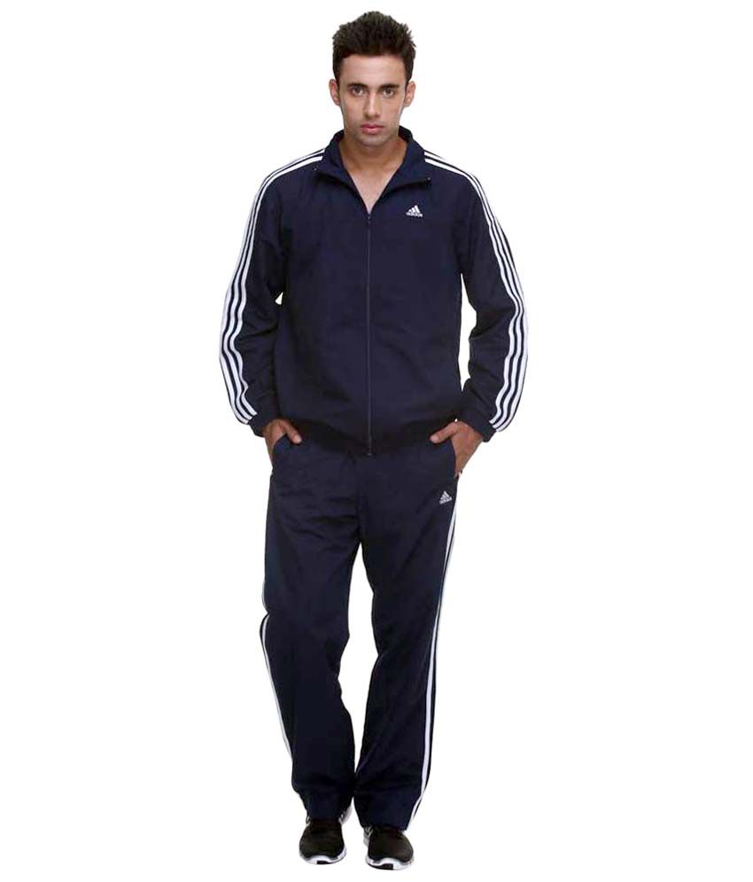 Adidas Navy Polyester Tracksuit - Buy 