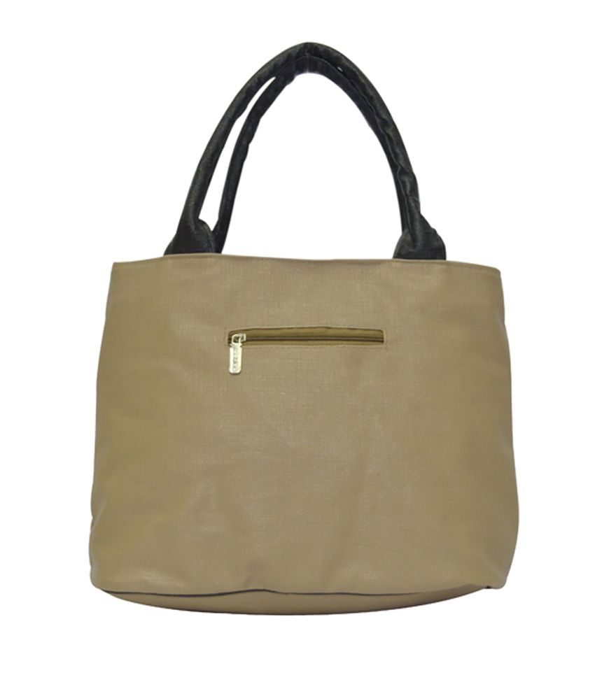 small beige shoulder bag