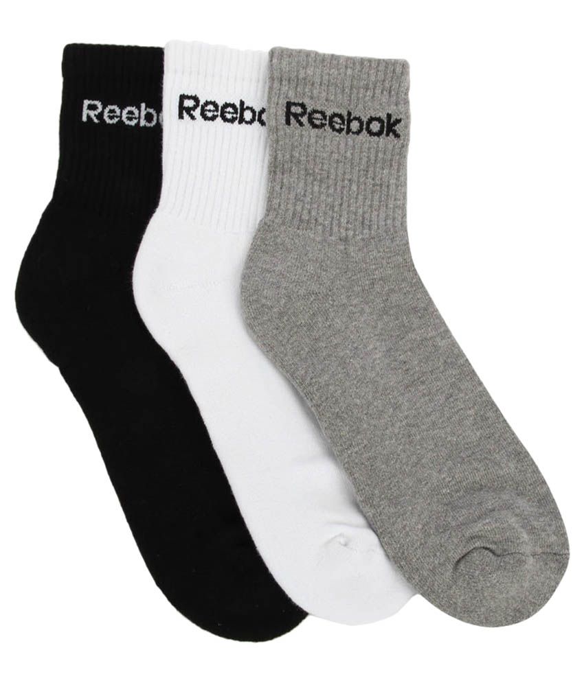 Reebok Cotton Casual Ankle Length Socks Pack Of 3 Buy Online at Low