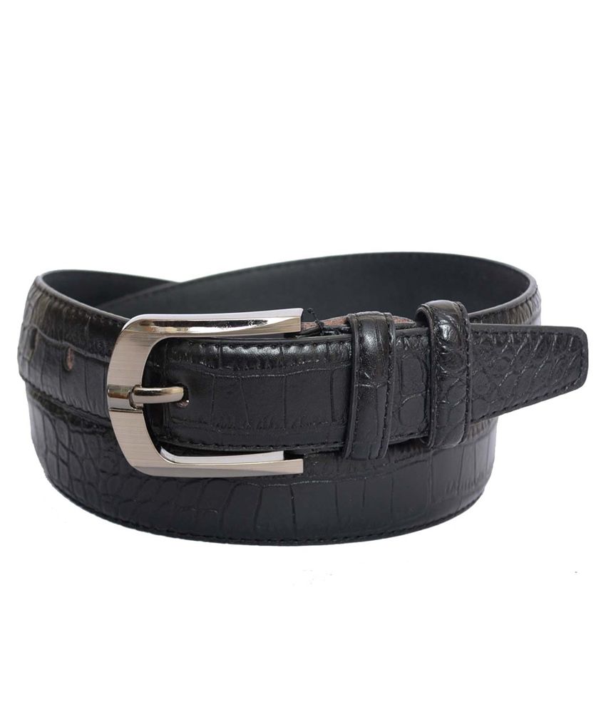 Double F Men's Black Casual Belt: Buy Online at Low Price in India ...