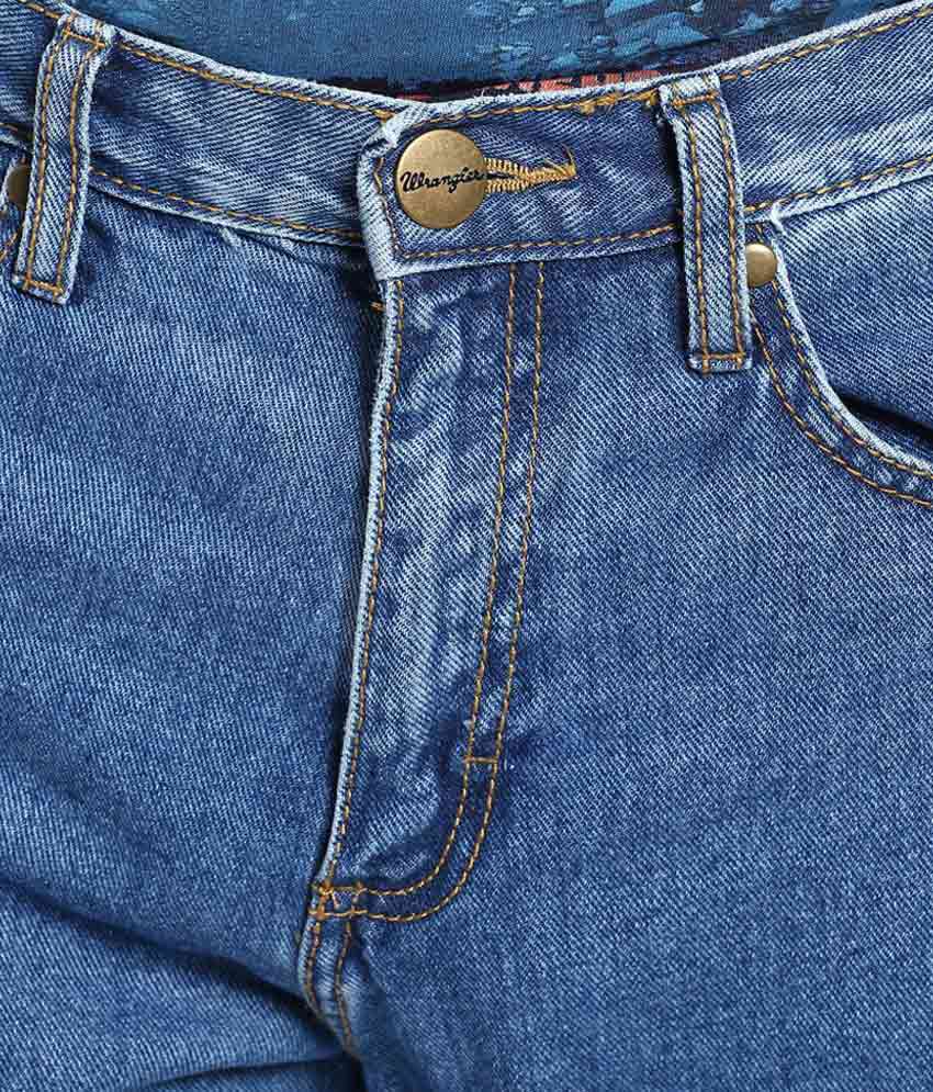 Wrangler Blue Regular Fit Jeans - Buy Wrangler Blue Regular Fit Jeans ...