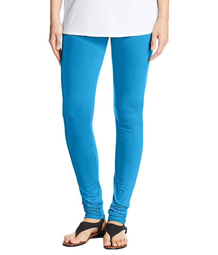 Olive's Turquoise Cotton Leggings Price in India - Buy Olive's ...