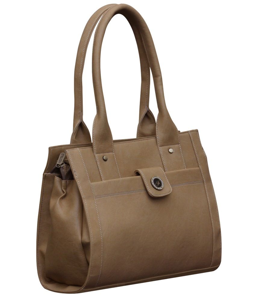 beige shoulder purse