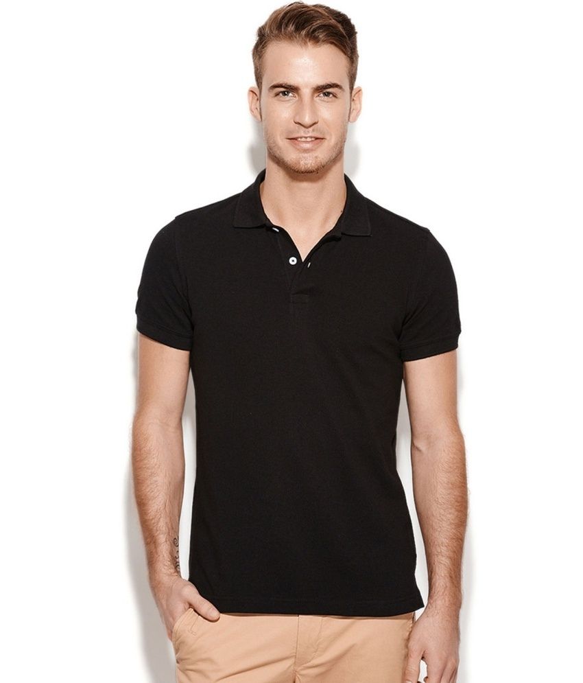 Tirupur Export Garments Black Cotton Polo T-Shirt - Buy Tirupur Export ...