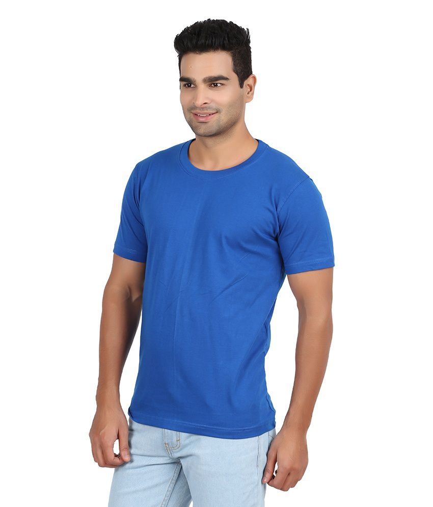 Tirupur Export Garments Blue Cotton T-Shirt - Buy Tirupur Export ...