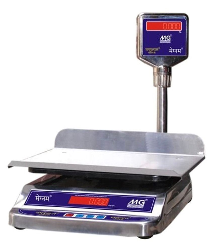 MG L Plate Silver & Purple Steel Weighing Machine 30 KG Buy MG L Plate