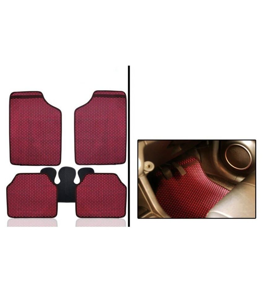 Spedy Red Rubber Car Mats For Chevrolet Spark Set Of 5 Buy