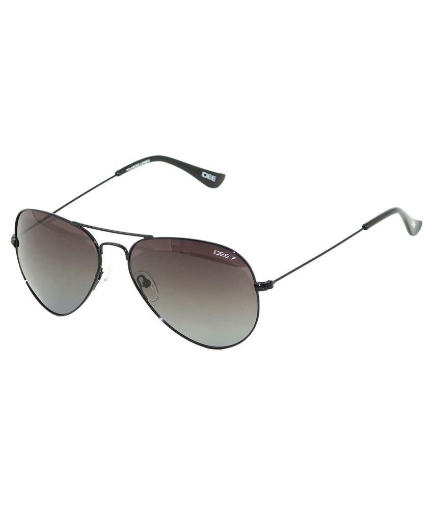 black frame aviators