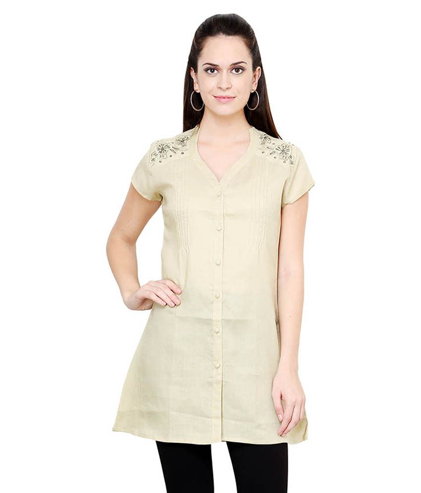 Ranit Collections Green Linen Tunics Buy Ranit Collections Green
