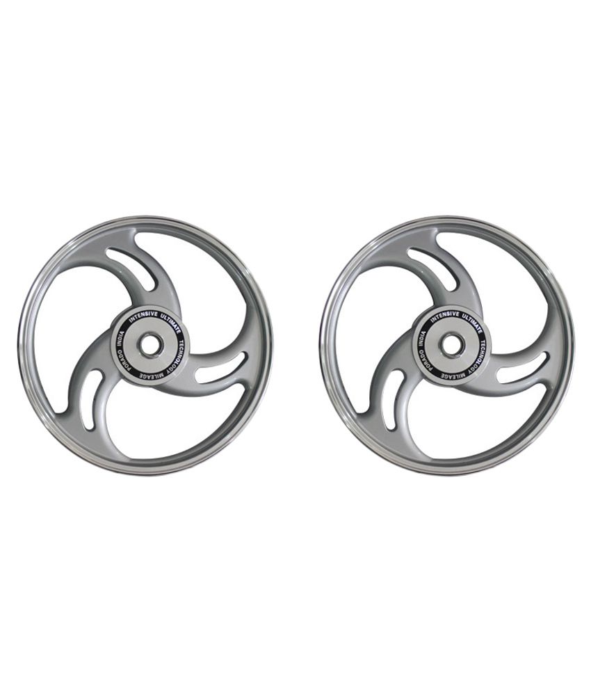 Spedy Silver Bike Alloy Wheel For Yamaha Rx 100 Set Of 2 Buy
