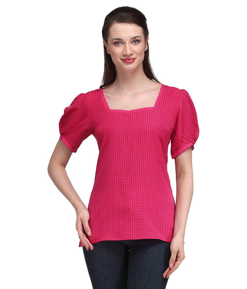 pink crepe blouse